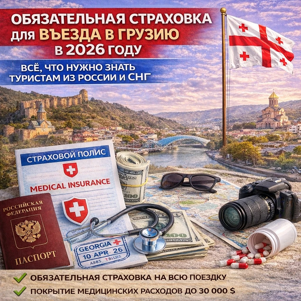 Обязательная страховка для въезда в Грузию в 2026 году — всё что нужно знать туристам из России и СНГ
